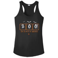 Cute Chemistry Boo The Element Of Surprise Chemist Halloween Ladies PosiCharge Competitor Racerback Tank