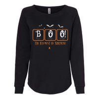 Cute Chemistry Boo The Element Of Surprise Chemist Halloween Womens California Wash Sweatshirt