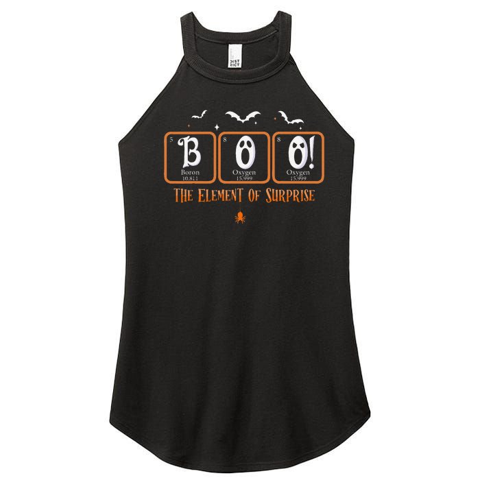 Cute Chemistry Boo The Element Of Surprise Chemist Halloween Women's Perfect Tri Rocker Tank