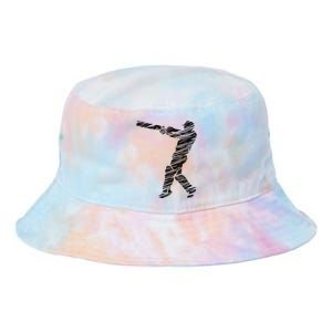 Cricketer Cricketing Bat And Ball Sport Retro Cricket Player Tie Dye Newport Bucket Hat