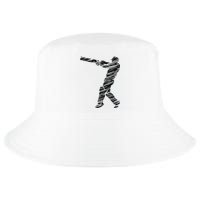 Cricketer Cricketing Bat And Ball Sport Retro Cricket Player Cool Comfort Performance Bucket Hat