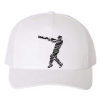 Cricketer Cricketing Bat And Ball Sport Retro Cricket Player Yupoong Adult 5-Panel Trucker Hat