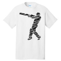 Cricketer Cricketing Bat And Ball Sport Retro Cricket Player Tall T-Shirt