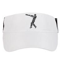 Cricketer Cricketing Bat And Ball Sport Retro Cricket Player Adult Drive Performance Visor