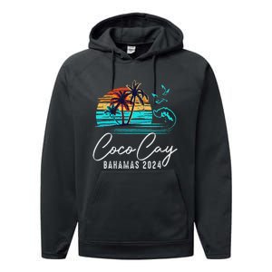 Coco Cay Bahamas 2024 Retro Summer Vacation Matching Group Performance Fleece Hoodie