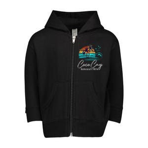 Coco Cay Bahamas 2024 Retro Summer Vacation Matching Group Toddler Zip Fleece Hoodie