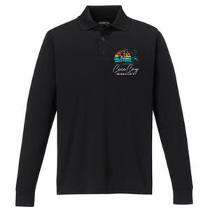 Coco Cay Bahamas 2024 Retro Summer Vacation Matching Group Performance Long Sleeve Polo