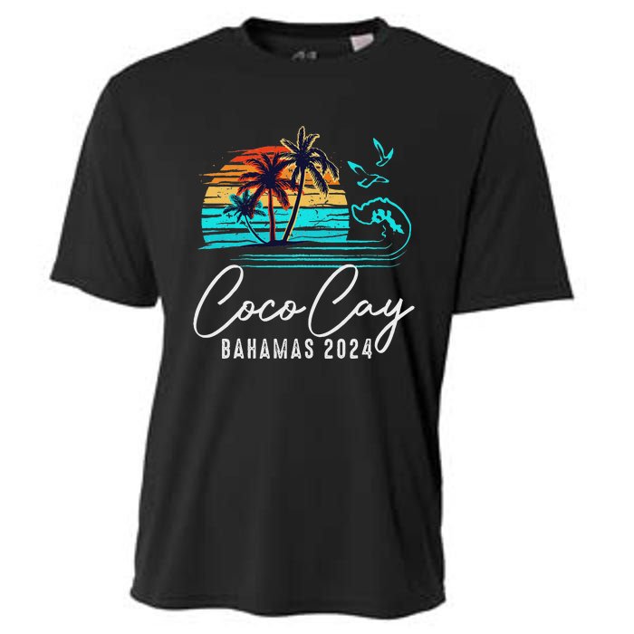 Coco Cay Bahamas 2024 Retro Summer Vacation Matching Group Cooling Performance Crew T-Shirt