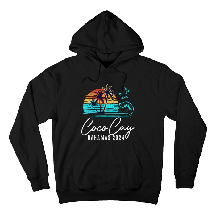 Coco Cay Bahamas 2024 Retro Summer Vacation Matching Group Hoodie