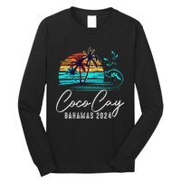 Coco Cay Bahamas 2024 Retro Summer Vacation Matching Group Long Sleeve Shirt