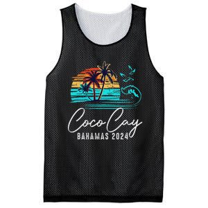 Coco Cay Bahamas 2024 Retro Summer Vacation Matching Group Mesh Reversible Basketball Jersey Tank