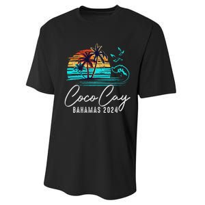 Coco Cay Bahamas 2024 Retro Summer Vacation Matching Group Performance Sprint T-Shirt