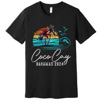 Coco Cay Bahamas 2024 Retro Summer Vacation Matching Group Premium T-Shirt