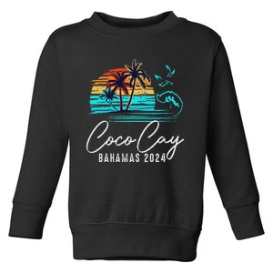 Coco Cay Bahamas 2024 Retro Summer Vacation Matching Group Toddler Sweatshirt