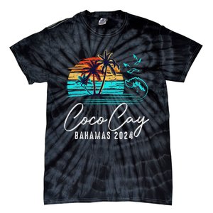 Coco Cay Bahamas 2024 Retro Summer Vacation Matching Group Tie-Dye T-Shirt