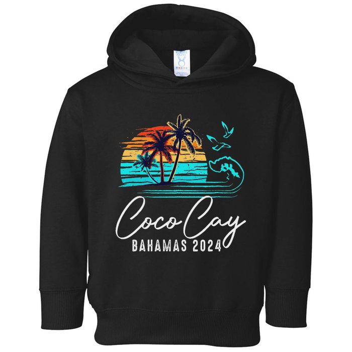 Coco Cay Bahamas 2024 Retro Summer Vacation Matching Group Toddler Hoodie