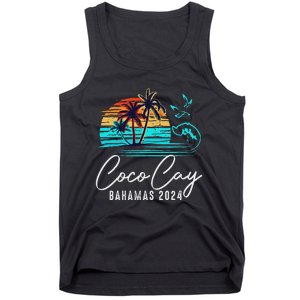 Coco Cay Bahamas 2024 Retro Summer Vacation Matching Group Tank Top