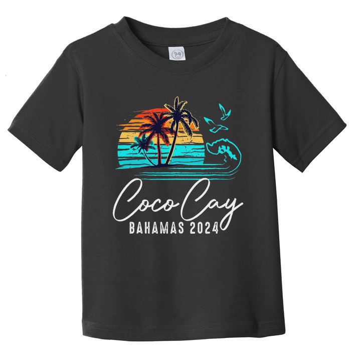 Coco Cay Bahamas 2024 Retro Summer Vacation Matching Group Toddler T-Shirt