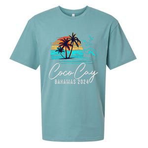 Coco Cay Bahamas 2024 Retro Summer Vacation Matching Group Sueded Cloud Jersey T-Shirt