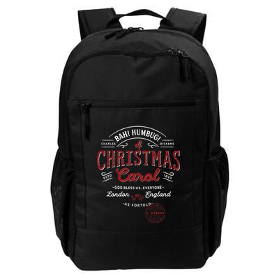 Christmas Carol Bah! Humbug! Holiday Design Tradition Daily Commute Backpack