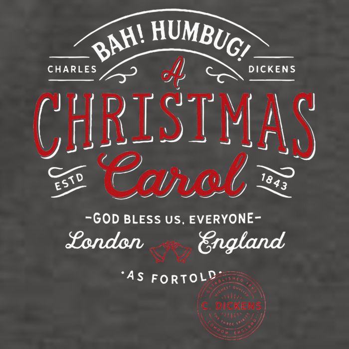 Christmas Carol Bah! Humbug! Holiday Design Tradition Vector Backpack