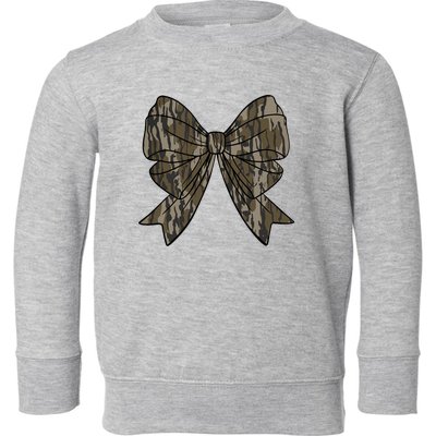 Camo Coquette Bow Duck Hunt Duck Hunting Women Toddler Sweatshirt