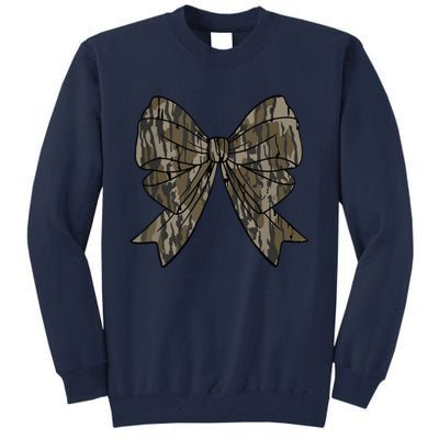 Camo Coquette Bow Duck Hunt Duck Hunting Women Tall Sweatshirt