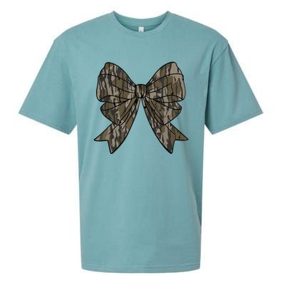 Camo Coquette Bow Duck Hunt Duck Hunting Women Sueded Cloud Jersey T-Shirt