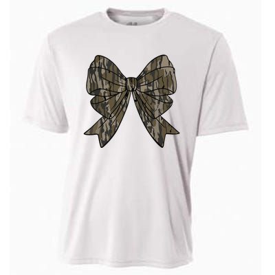 Camo Coquette Bow Duck Hunt Duck Hunting Women Cooling Performance Crew T-Shirt