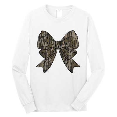 Camo Coquette Bow Duck Hunt Duck Hunting Women Long Sleeve Shirt