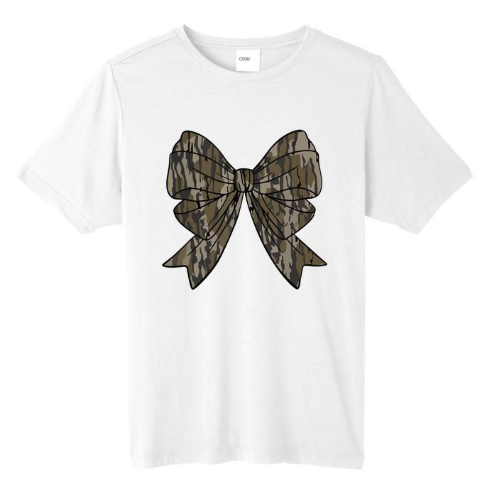 Camo Coquette Bow Duck Hunt Duck Hunting Women Tall Fusion ChromaSoft Performance T-Shirt