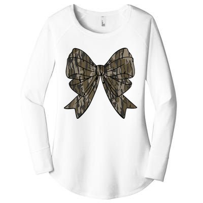 Camo Coquette Bow Duck Hunt Duck Hunting Women Women's Perfect Tri Tunic Long Sleeve Shirt