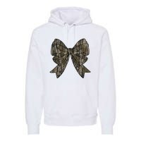 Camo Coquette Bow Duck Hunt Duck Hunting Women Premium Hoodie