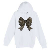 Camo Coquette Bow Duck Hunt Duck Hunting Women Premium Pullover Hoodie