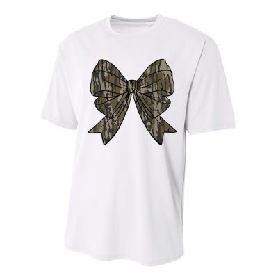 Camo Coquette Bow Duck Hunt Duck Hunting Women Performance Sprint T-Shirt