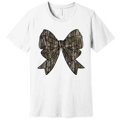 Camo Coquette Bow Duck Hunt Duck Hunting Women Premium T-Shirt