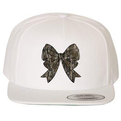 Camo Coquette Bow Duck Hunt Duck Hunting Women Wool Snapback Cap