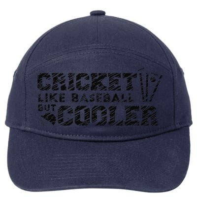 Cricketer Cricketing Bat And Ball Sport Retro Cricket Player 7-Panel Snapback Hat