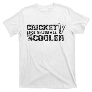 Cricketer Cricketing Bat And Ball Sport Retro Cricket Player T-Shirt