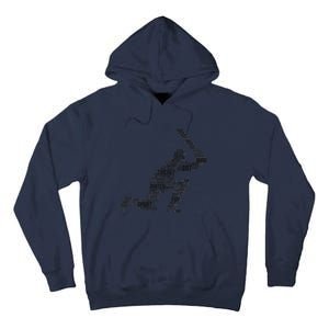 Cricketer Cricketing Bat And Ball Sport Retro Cricket Player Tall Hoodie