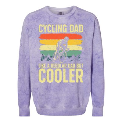 Cool Cycling Bicycling Bikers Bicycle Bike Rider Colorblast Crewneck Sweatshirt