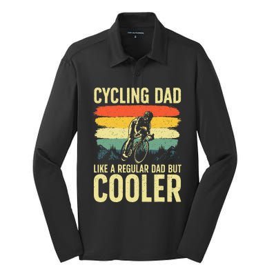 Cool Cycling Bicycling Bikers Bicycle Bike Rider Silk Touch Performance Long Sleeve Polo