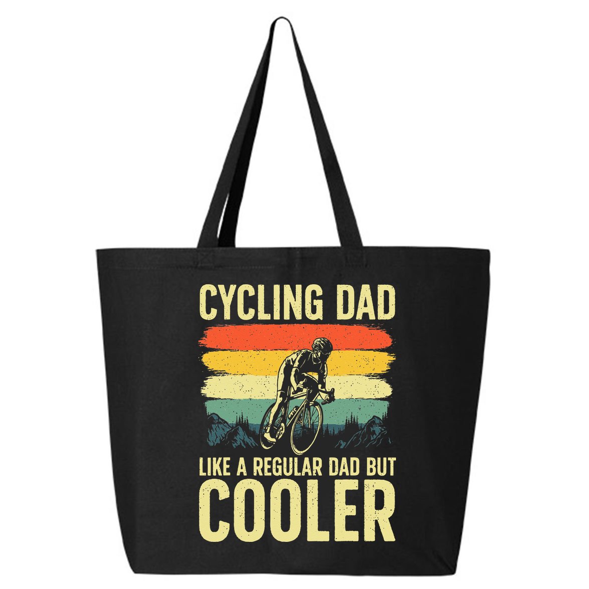 Cool Cycling Bicycling Bikers Bicycle Bike Rider 25L Jumbo Tote