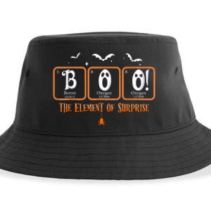 Cute Chemistry Boo The Element Of Surprise Chemist Halloween Sustainable Bucket Hat