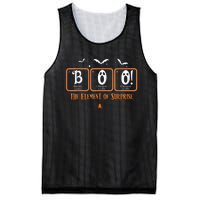 Cute Chemistry Boo The Element Of Surprise Chemist Halloween Mesh Reversible Basketball Jersey Tank