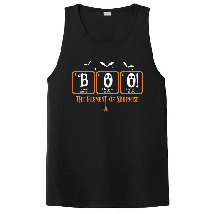 Cute Chemistry Boo The Element Of Surprise Chemist Halloween PosiCharge Competitor Tank