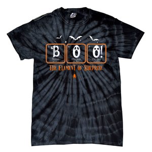 Cute Chemistry Boo The Element Of Surprise Chemist Halloween Tie-Dye T-Shirt