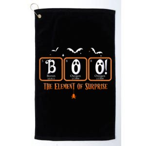 Cute Chemistry Boo The Element Of Surprise Chemist Halloween Platinum Collection Golf Towel