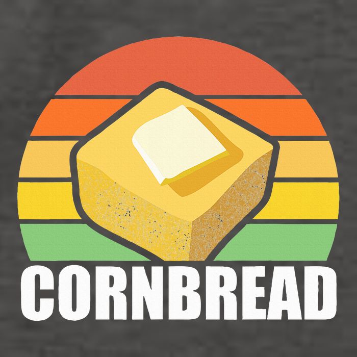 Cornbread Corn Bread Baking Thanksgiving Redneck South Usa Vector Backpack