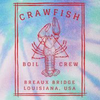 Crawfish Crew Breaux Bridge Retro Cajun Seafood Legacy Tie Dye Trucker Hat